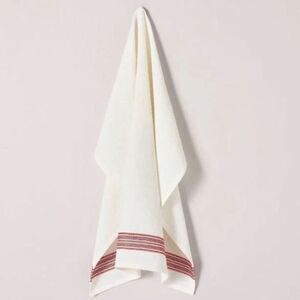 Hearth & Hand Magnolia Christmas Embroidered edging Kitchen Towel